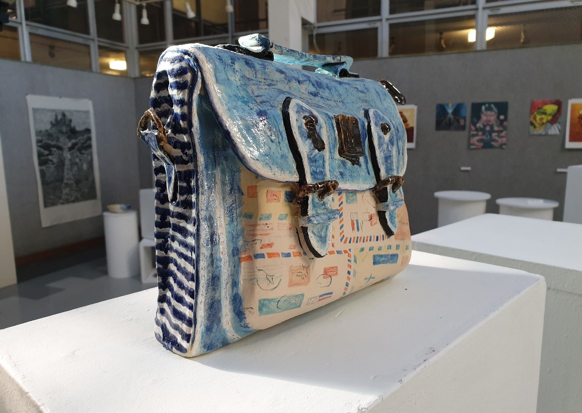 Ceramic artwork by Laurika Botha, BVA 2 student. Photograph by Sonwabiso Ngcai, ©2019