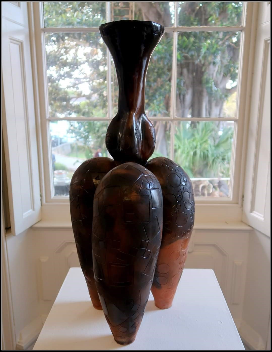 Ceramic artwork by Malene Meyer, BVA 3 student. Photograph by Basil Brady, ©2019